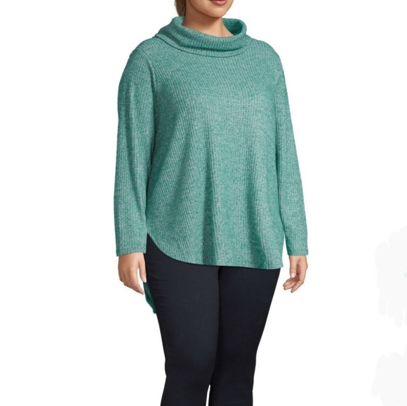 St. John's Bay-Plus Womens Long Sleeve Turtleneck - Picture 1 of 4